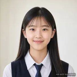 예시: 가상 인물의 6년 뒤 이미지 (초등학교 · 수의사). AI로 만든 가상 인물입니다.