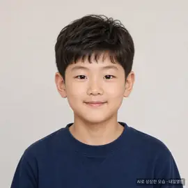 예시: 가상 인물의 6년 뒤 이미지 (유치원 · 화가). AI로 만든 가상 인물입니다.