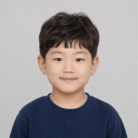 유치원 · 화가 변화 예시. AI로 만든 가상 인물입니다.
