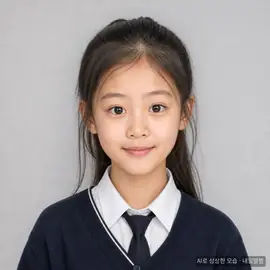 예시: 가상 인물의 6년 뒤 이미지 (유치원 · 과학자). AI로 만든 가상 인물입니다.